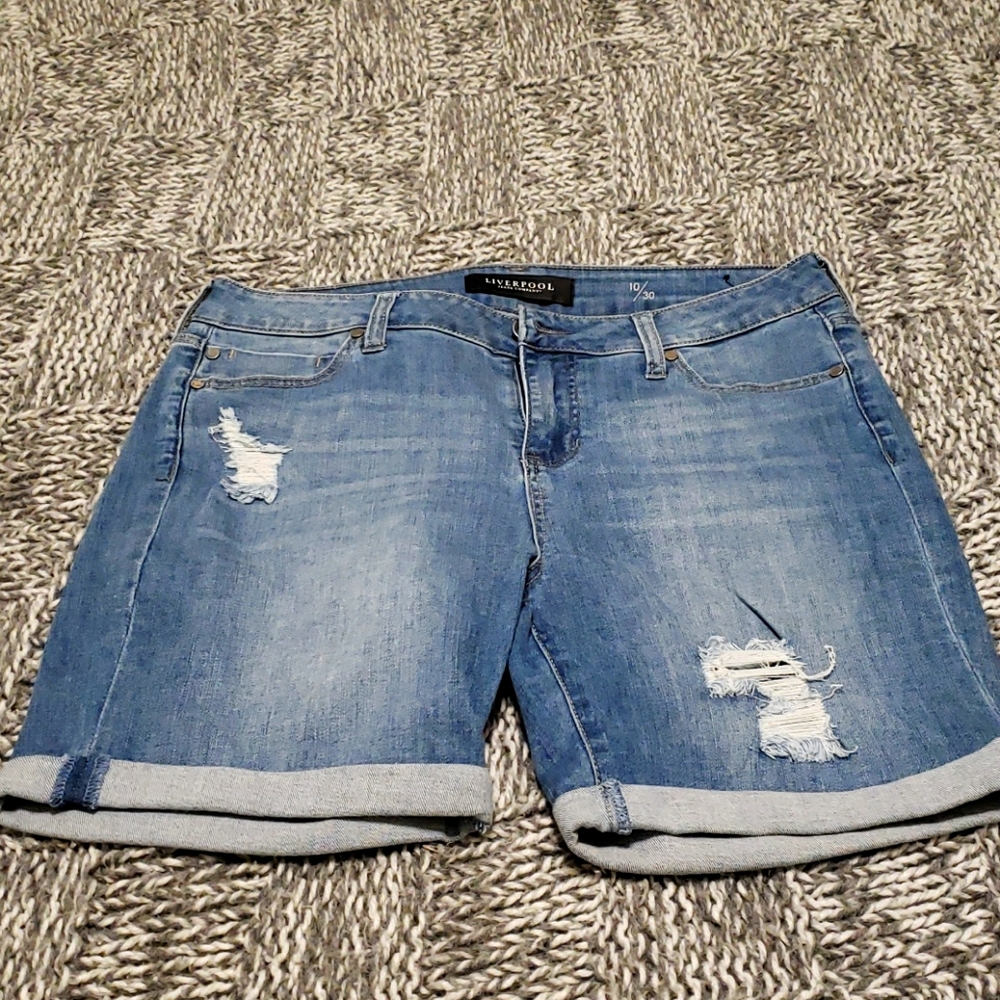 Liverpool long jean shorts